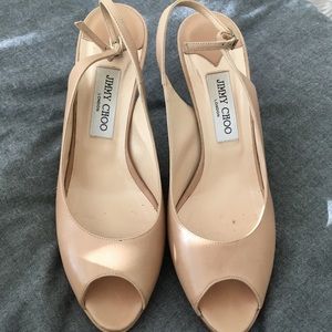 Jimmy Choo Slingback Peep toe Heels